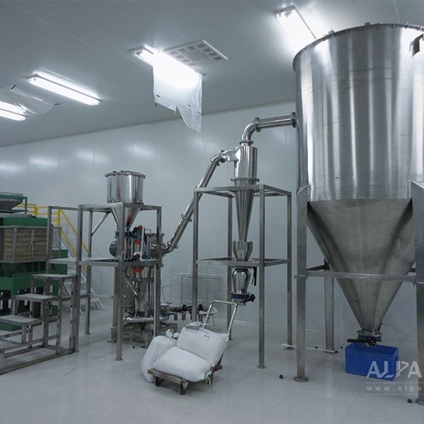 江蘇某新材料公司電子級超純石英分級生產(chǎn)線